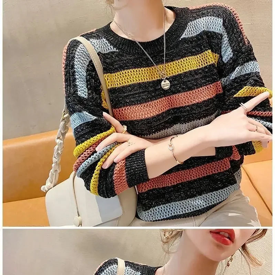 Caoimhe- Striped Knitted Top 7