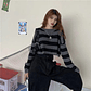 Onyx- Striped Knit Sweater - thumbnail 9