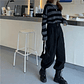 Onyx- Striped Knit Sweater - thumbnail 14