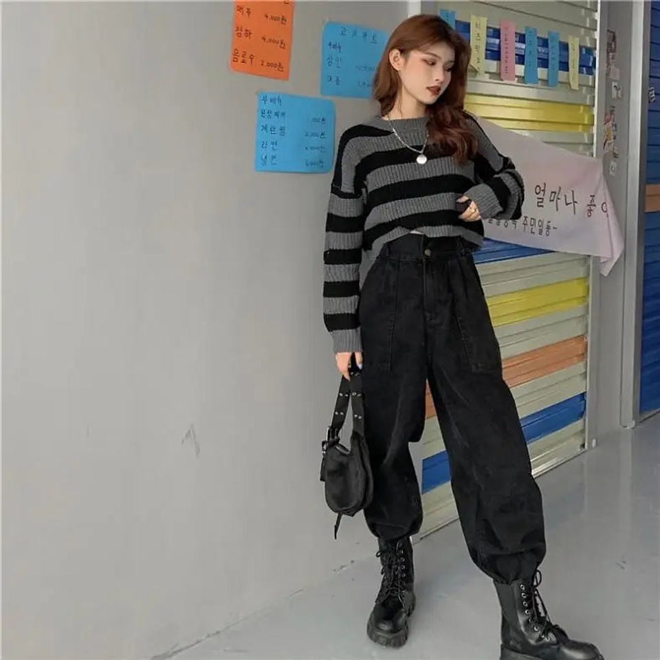 Onyx- Striped Knit Sweater 17