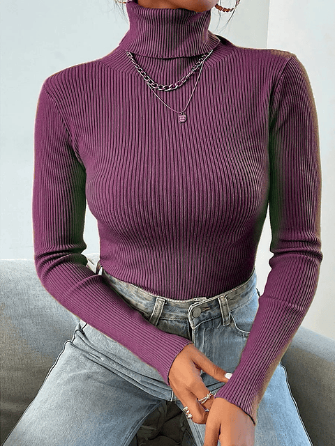 Evania- Turtleneck Knitted Sweater