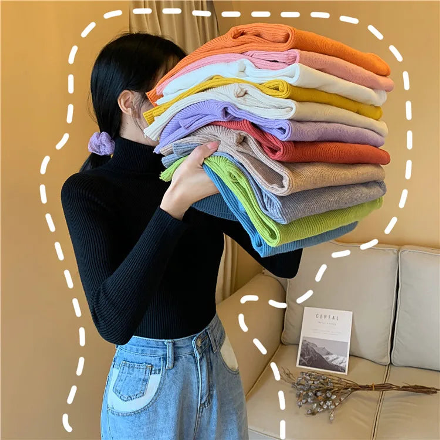 Evania- Turtleneck Knitted Sweater 6