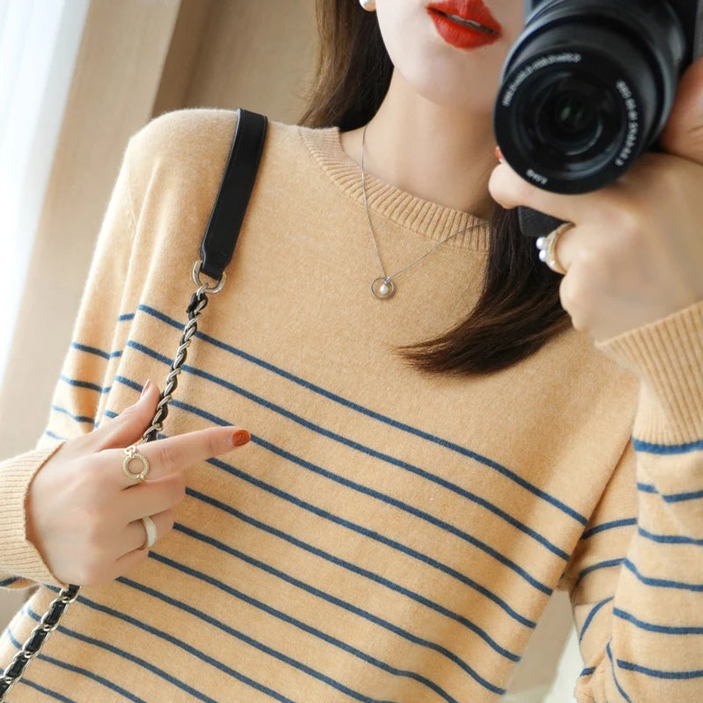 Shiloh- Loose Striped Sweater 2