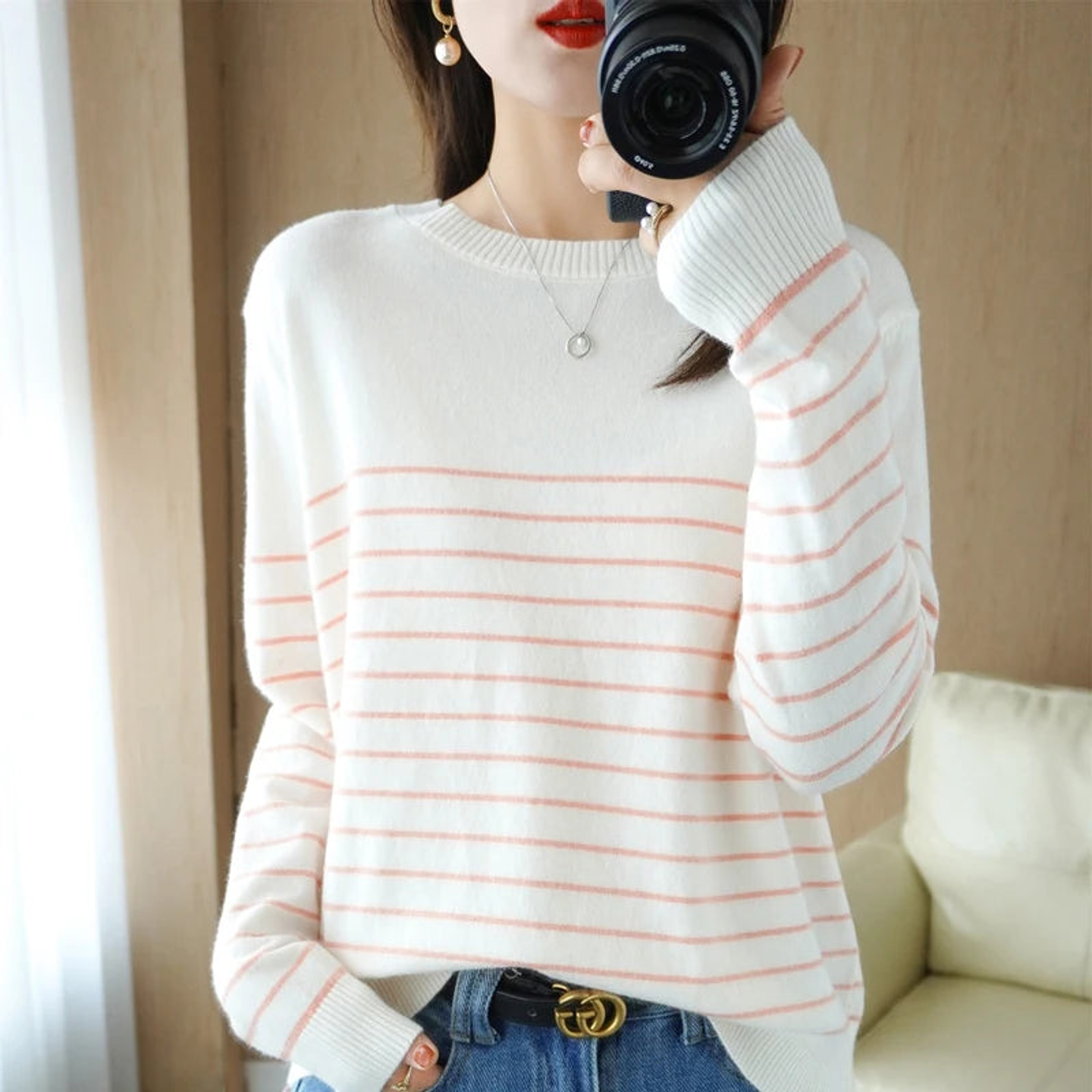 Shiloh- Loose Striped Sweater 3