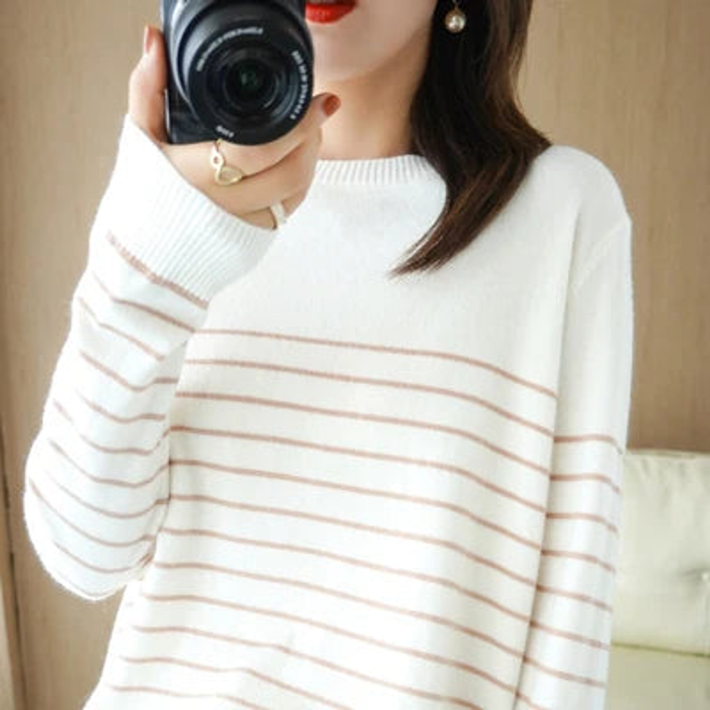 Shiloh- Loose Striped Sweater 12
