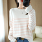 Shiloh- Loose Striped Sweater - thumbnail 16
