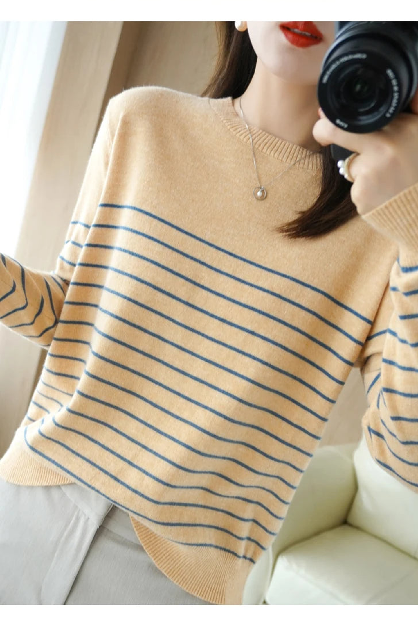 Shiloh- Loose Striped Sweater 17