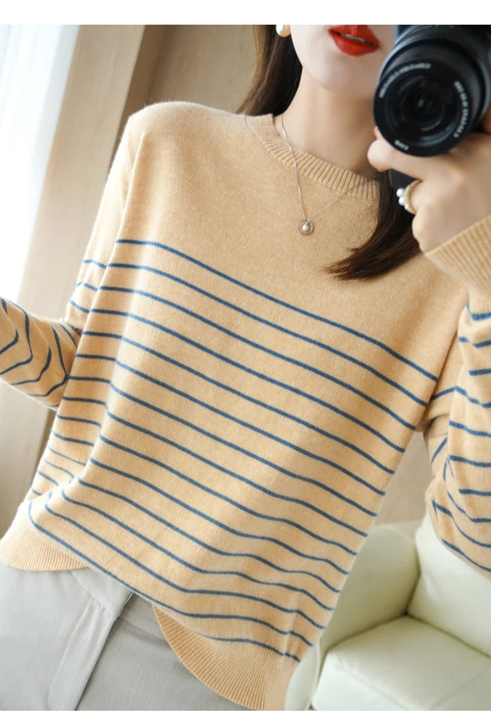 Shiloh- Loose Striped Sweater 17