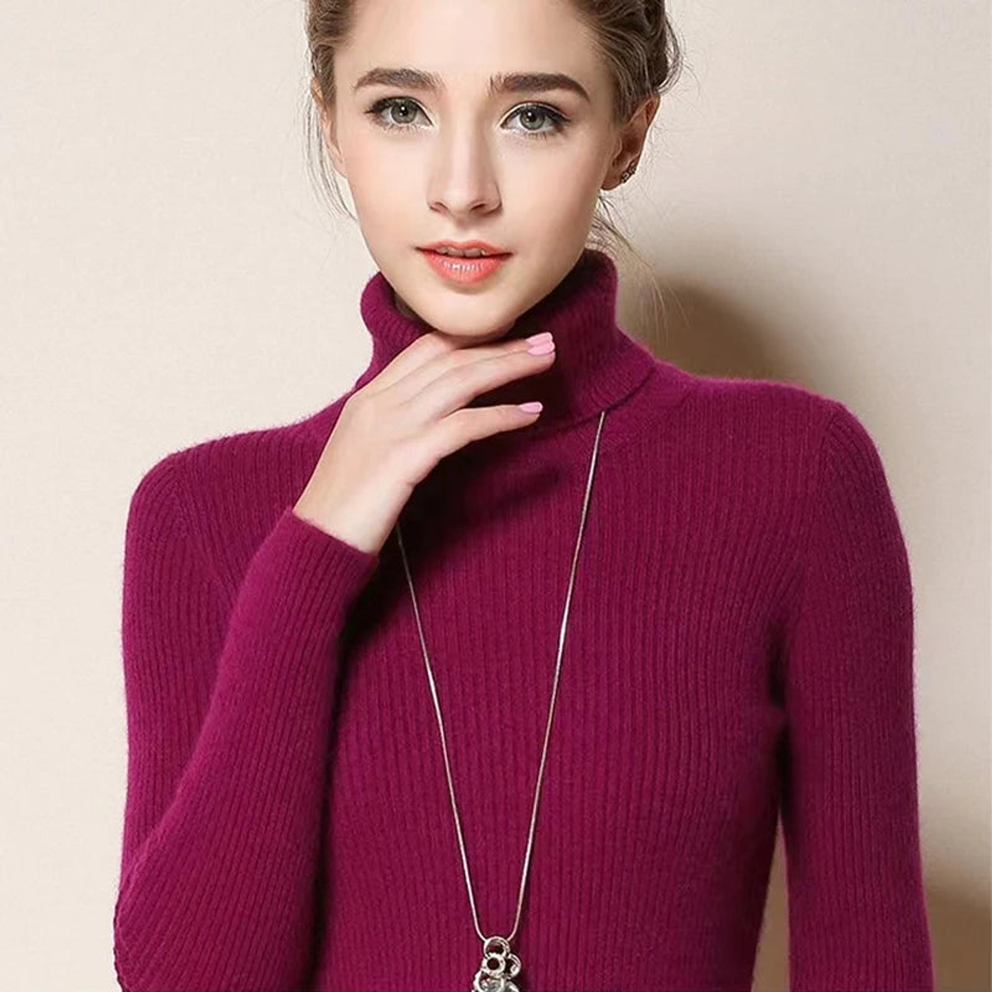 Alessia- Turtleneck Knit Sweater 44