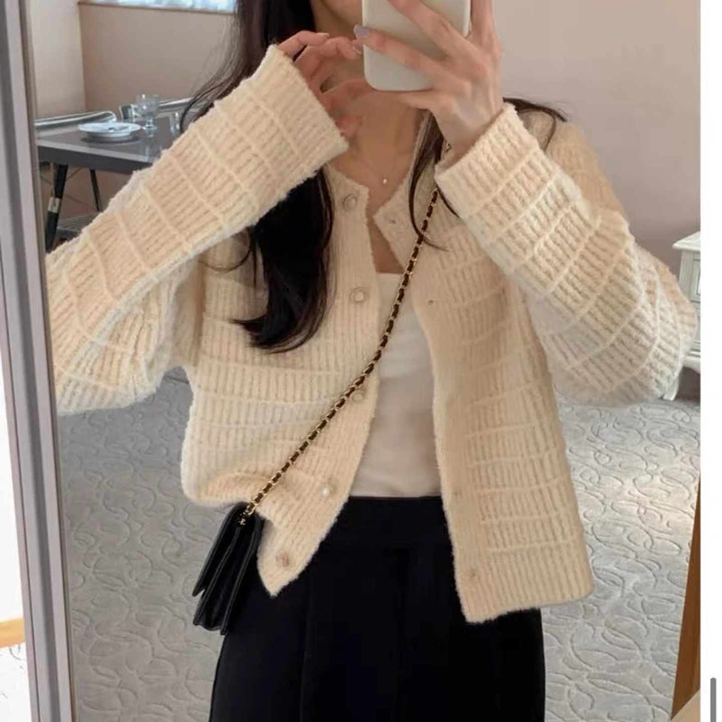 Elara- Retro Knitted Cardigan 8