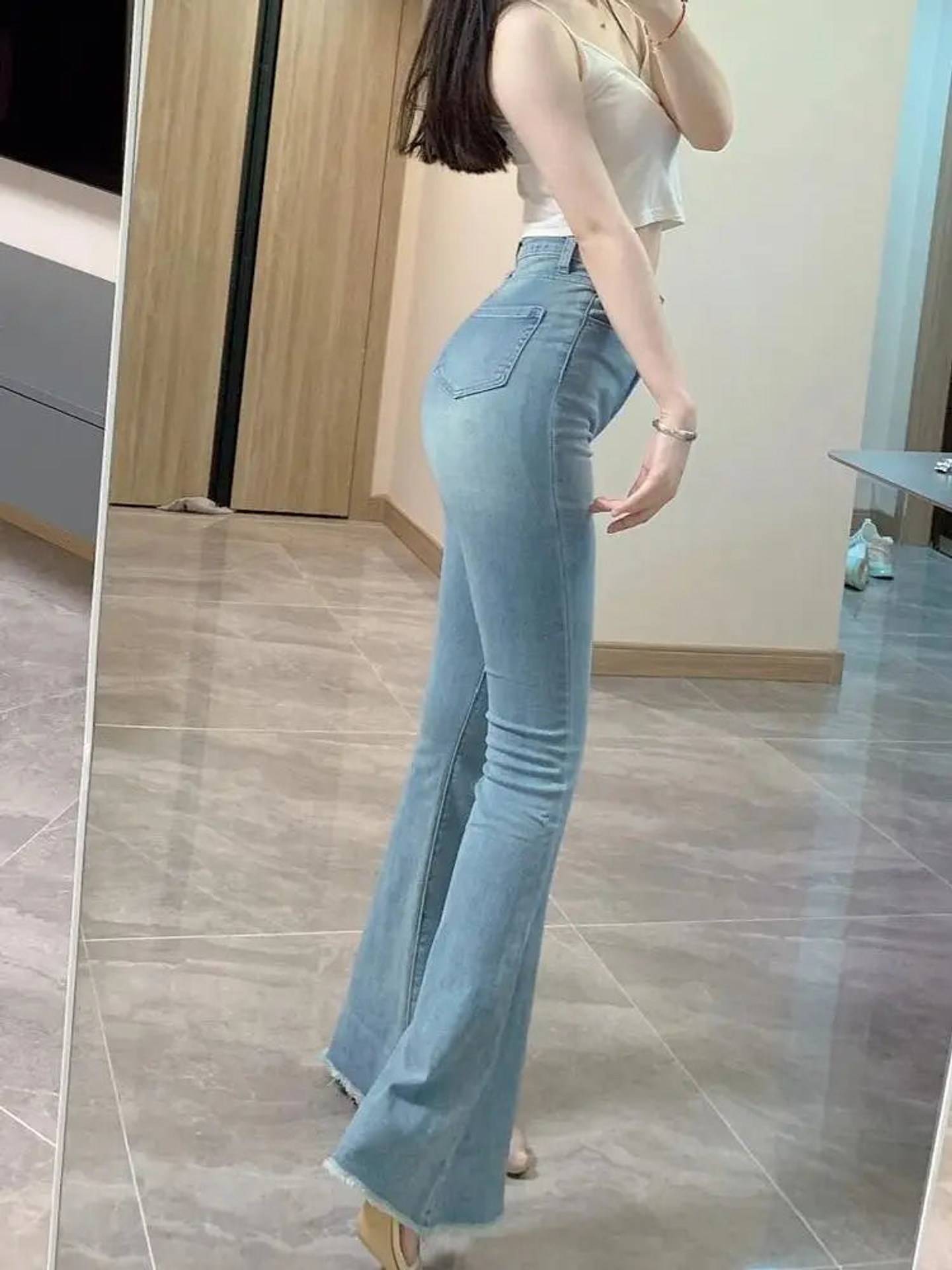Isolde- Flared Denim Pants 10
