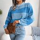 Zephyra- Casual Striped Knit Sweater - thumbnail 5