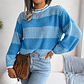 Zephyra- Casual Striped Knit Sweater - thumbnail 6