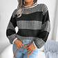 Zephyra- Casual Striped Knit Sweater - thumbnail 12