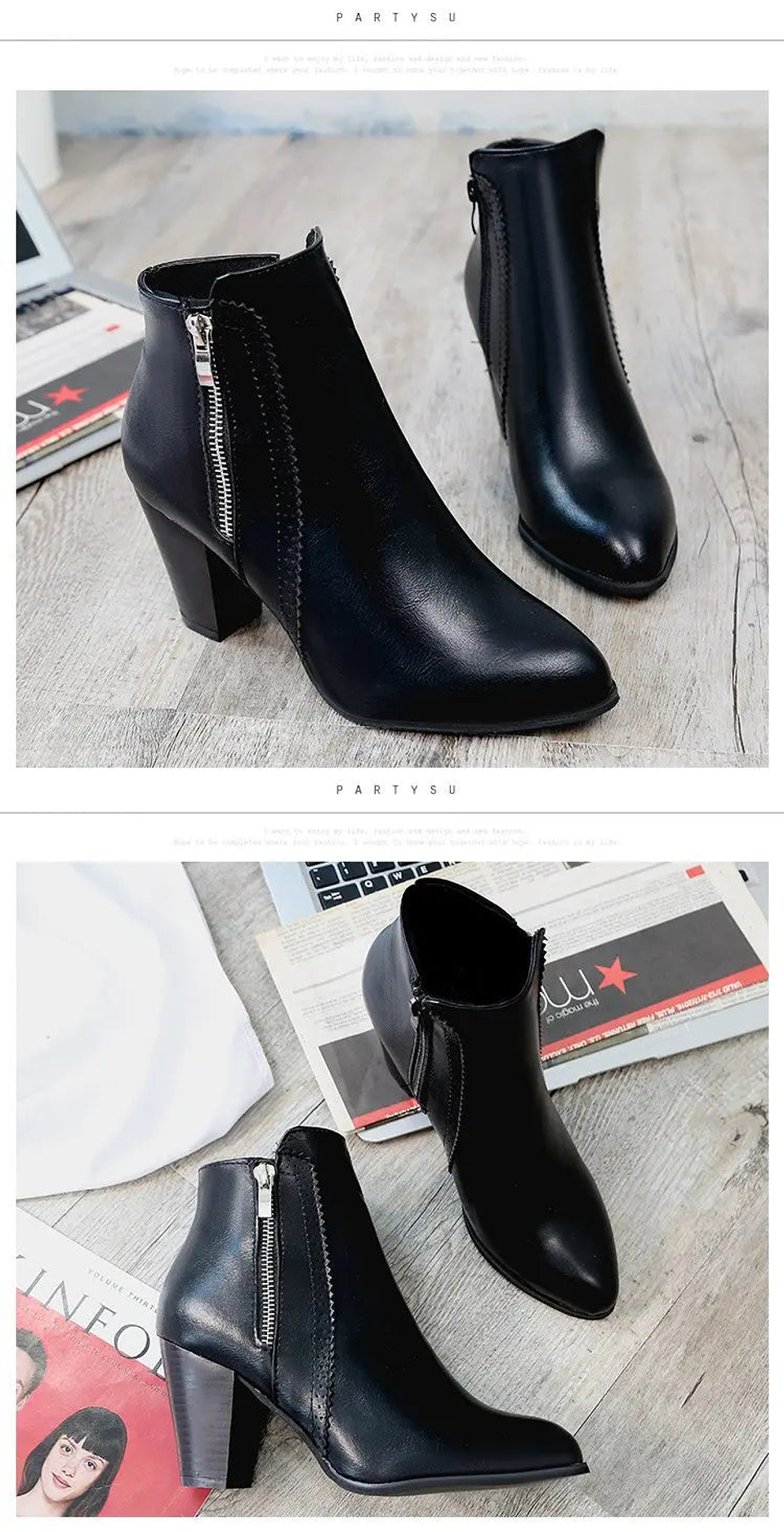 Beatriz- Retro Zipper Boots 5