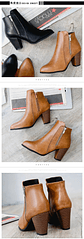 Beatriz- Retro Zipper Boots - thumbnail 6