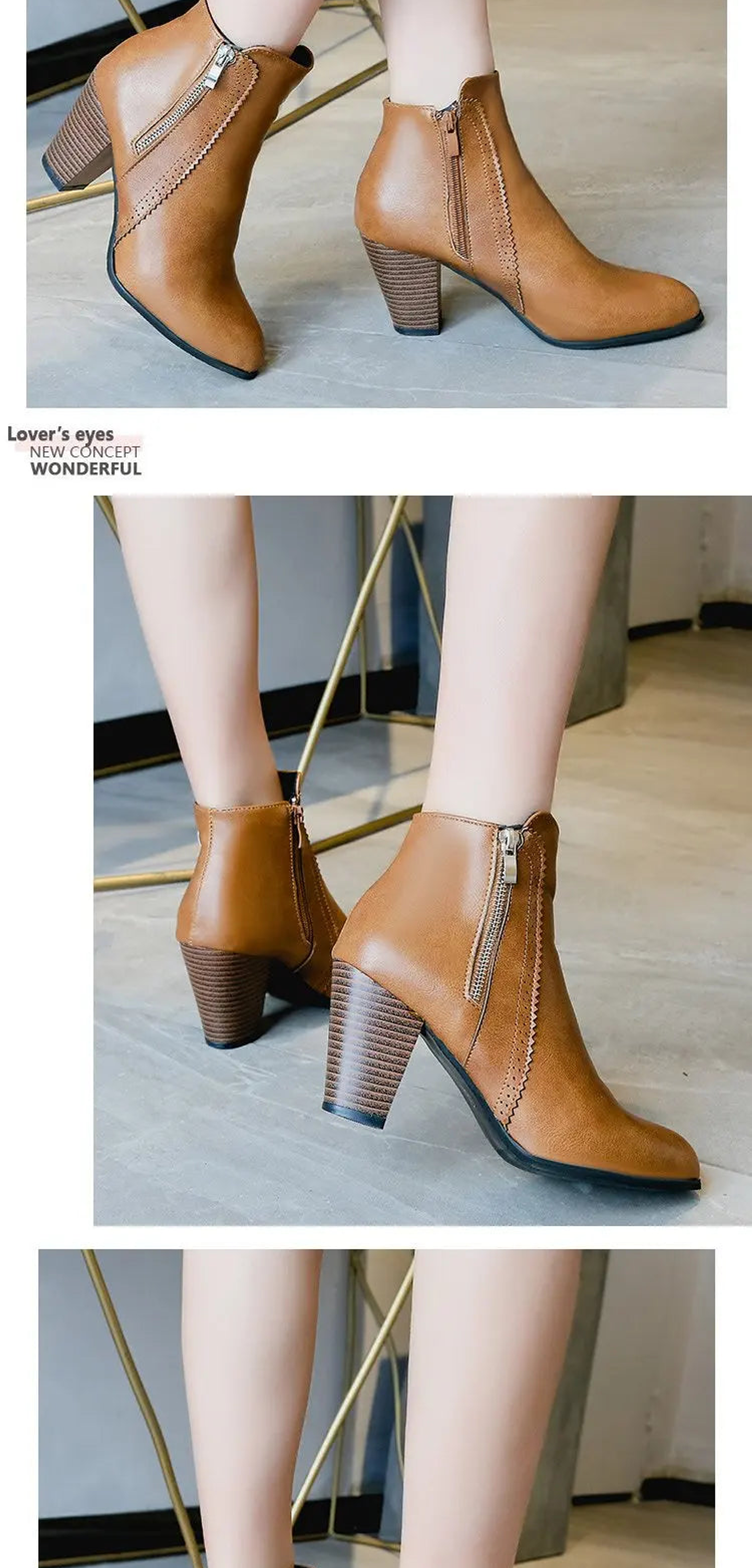 Beatriz- Retro Zipper Boots 7