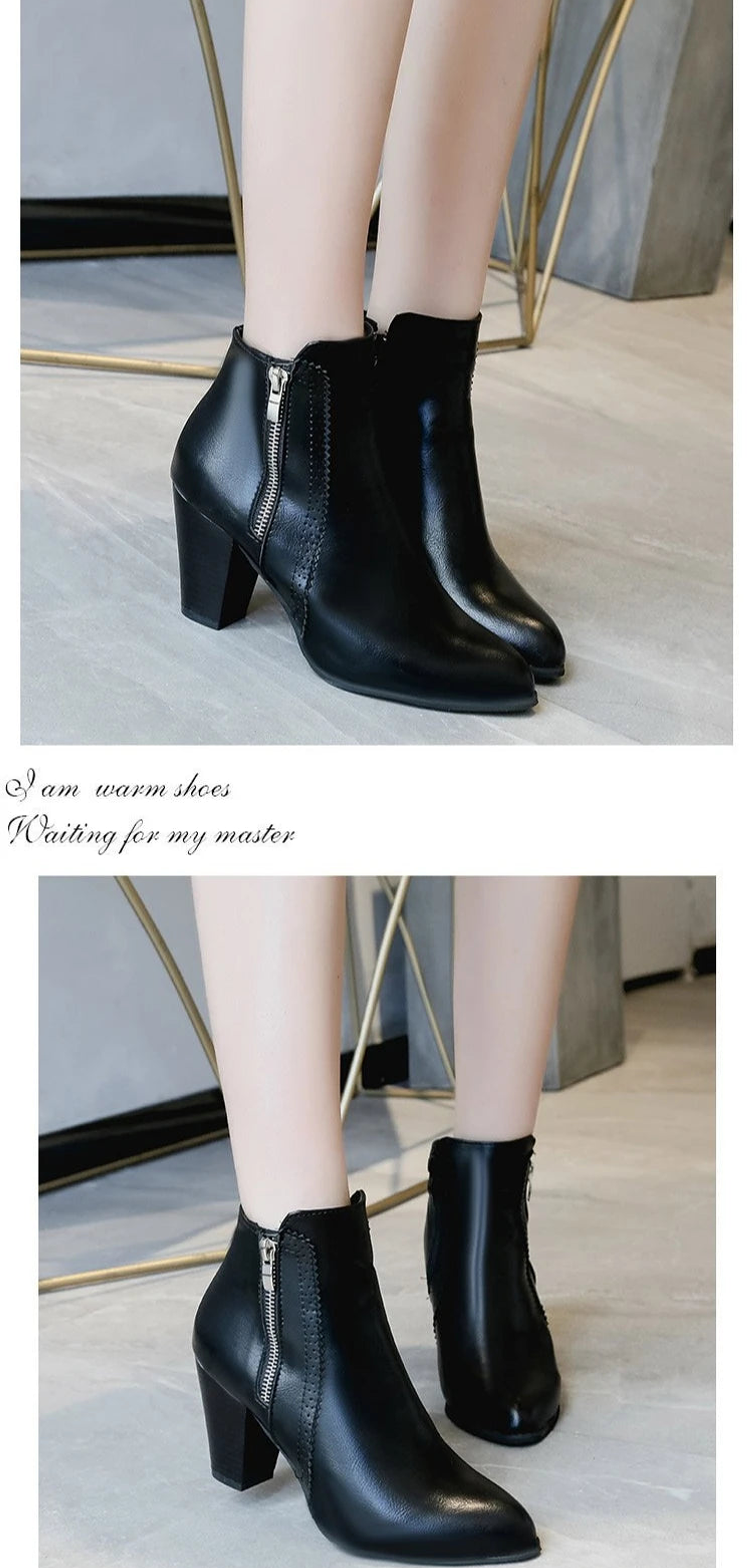 Beatriz- Retro Zipper Boots 8