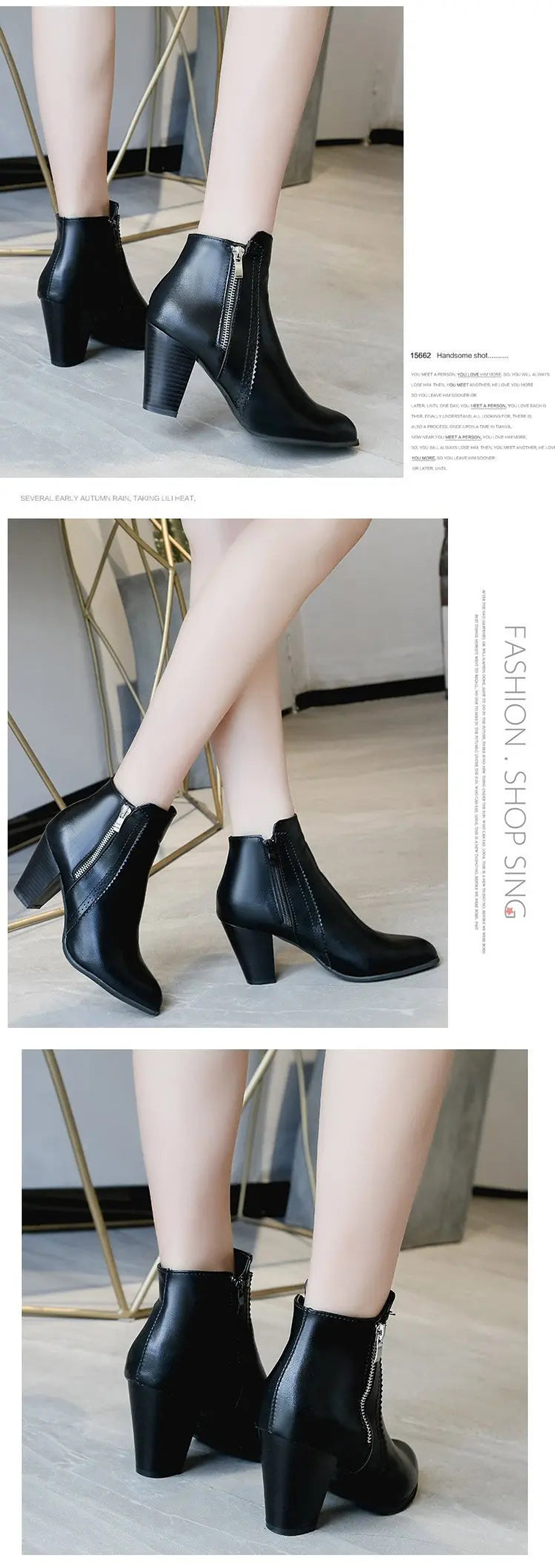 Beatriz- Retro Zipper Boots 9