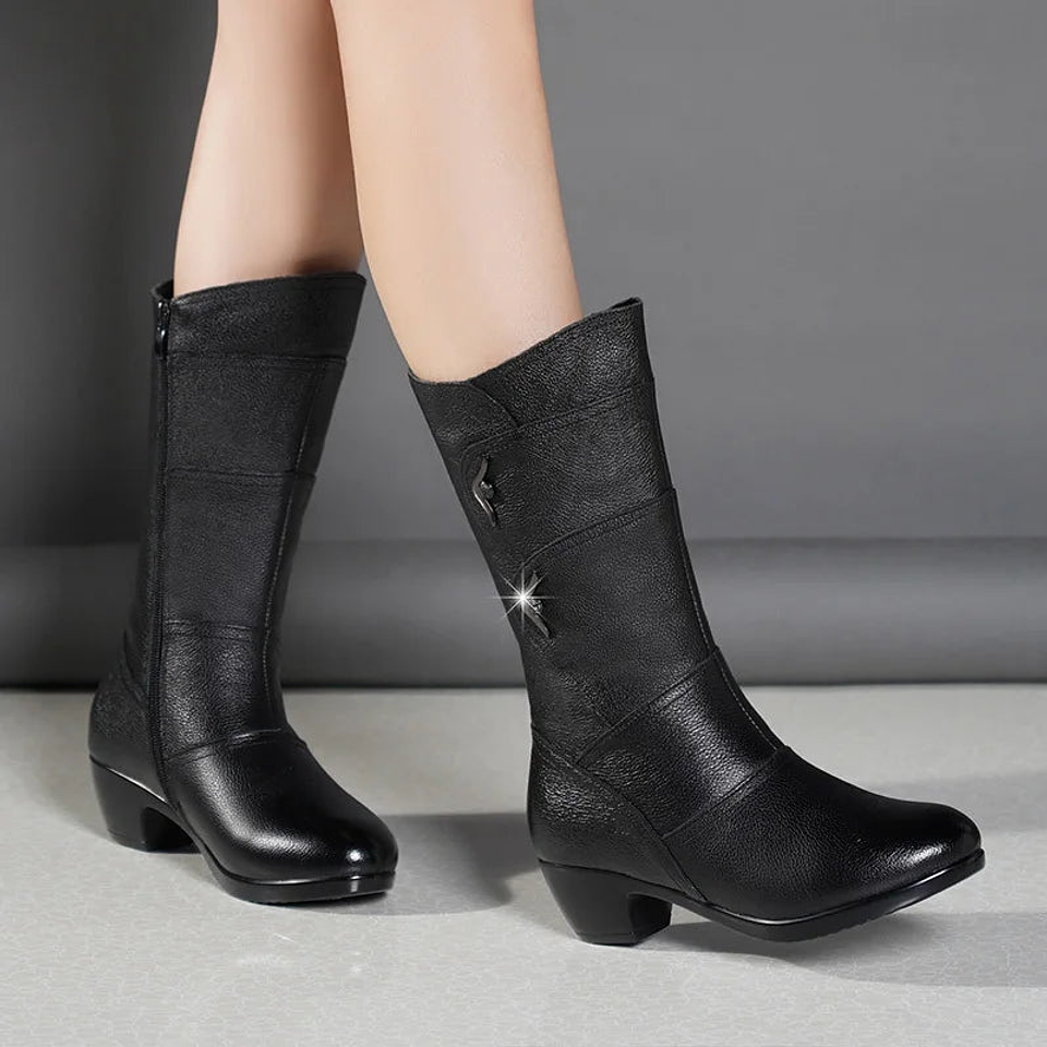 Zosia- Chunky Mid-Calf Boots 3