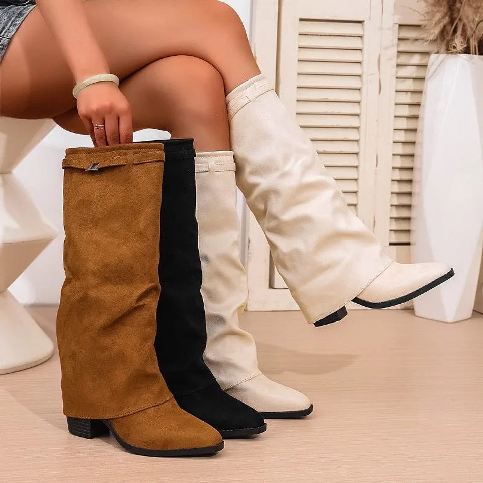 Savannah- Pointed Mid-Length Boots 2