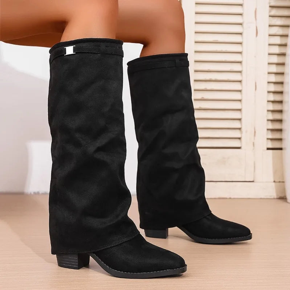 Savannah- Pointed Mid-Length Boots 3