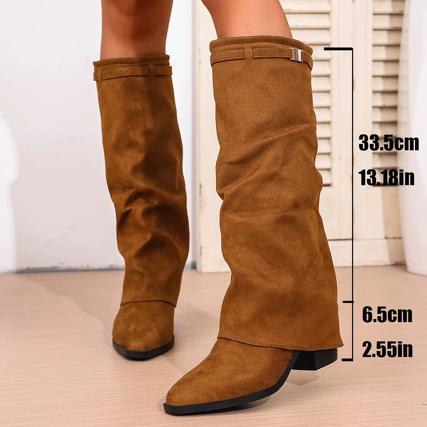 Savannah- Pointed Mid-Length Boots 14