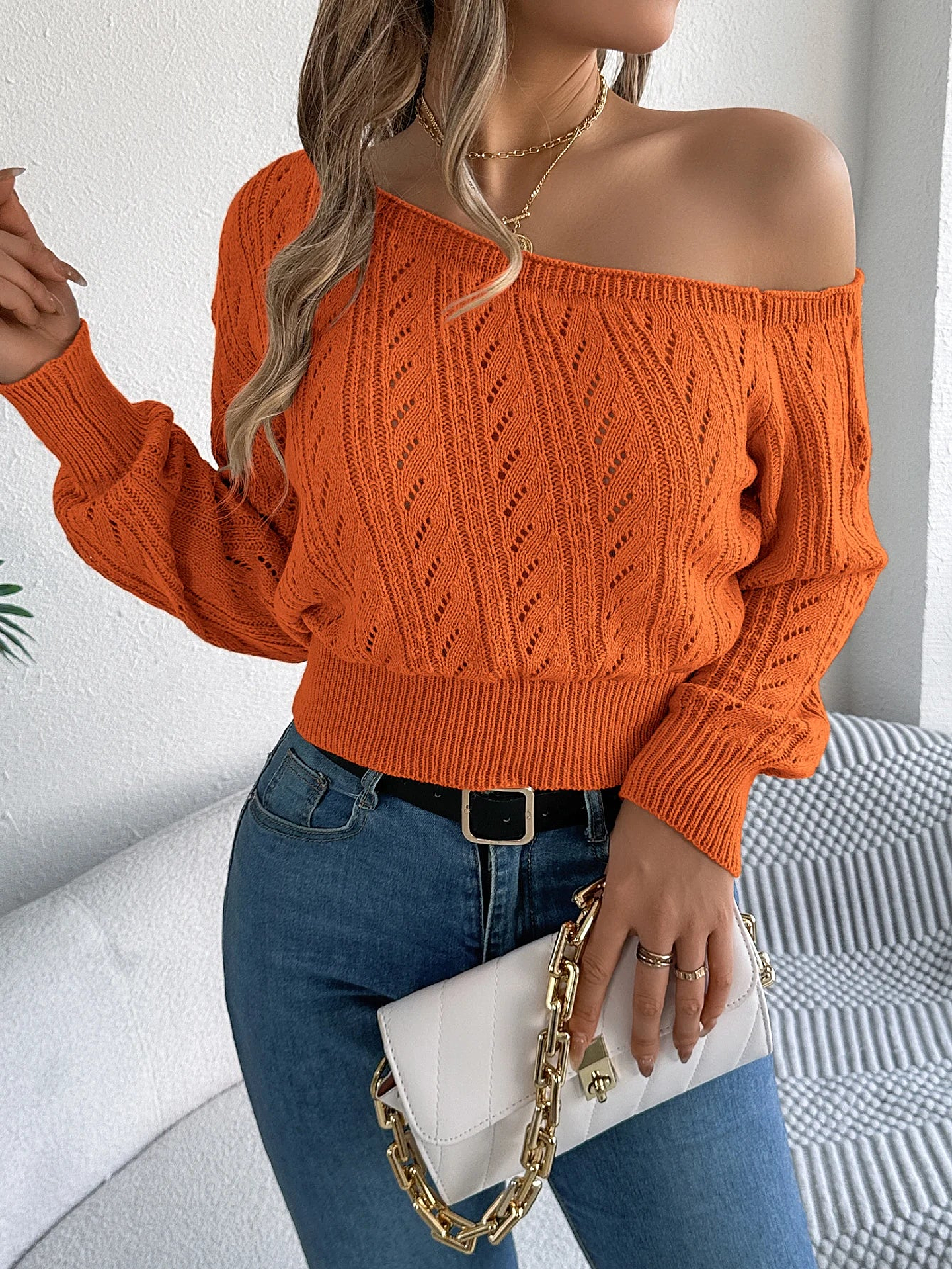 Ciela- Off-Shoulder Sweater 11
