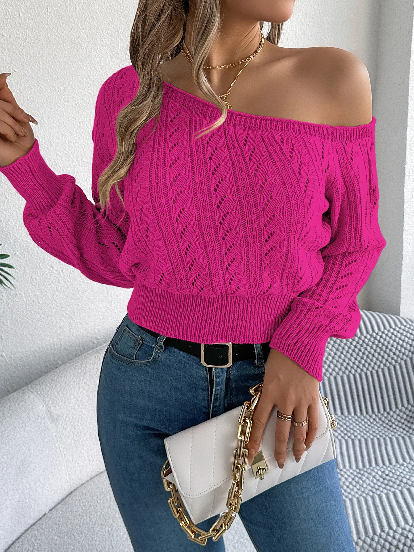 Ciela- Off-Shoulder Sweater 32