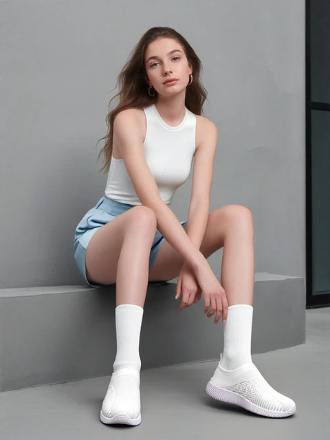 Abigail- Mesh Knit Sneakers
