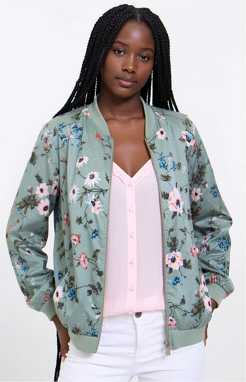 Inês- Elegant Floral Jacket