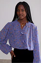 Roxanne- Floral Chiffon Blouse - thumbnail 1
