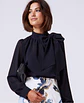 Poppy- Bow Tie Blouse - thumbnail 1