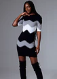 Bee Stripe-  Long Sleeve Dress - thumbnail 1