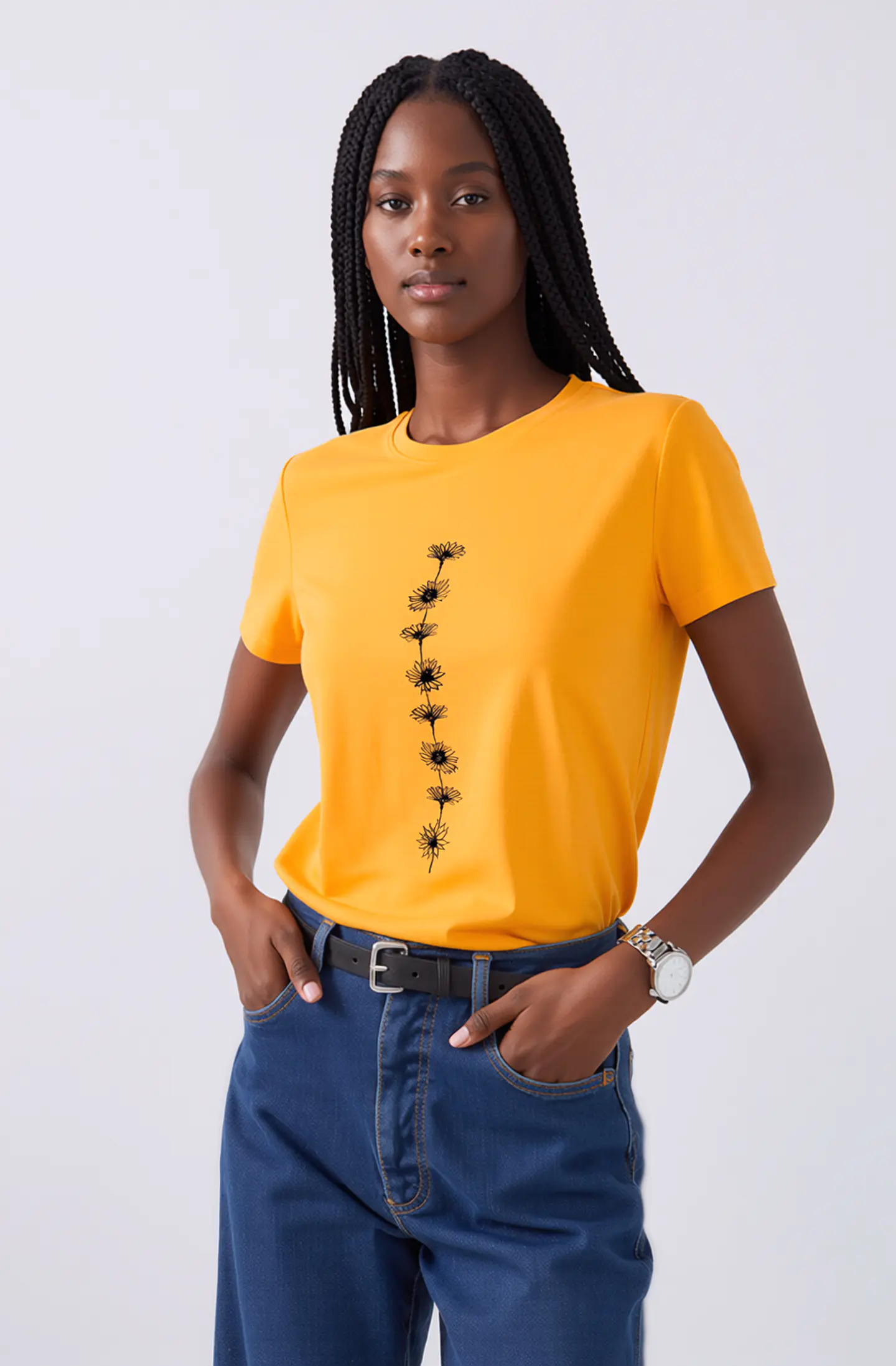 Garnet- Sunflower Print T-Shirt 1