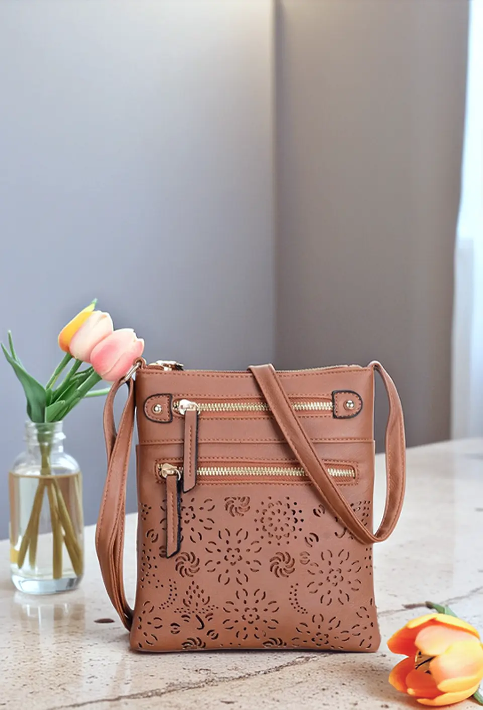 Nesta- Hollow-Out Crossbody Bag 1