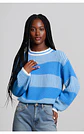 Zephyra- Casual Striped Knit Sweater - thumbnail 1