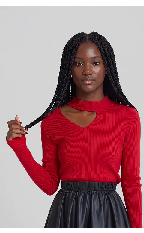 Hildegard- Hollow-Out Sweater