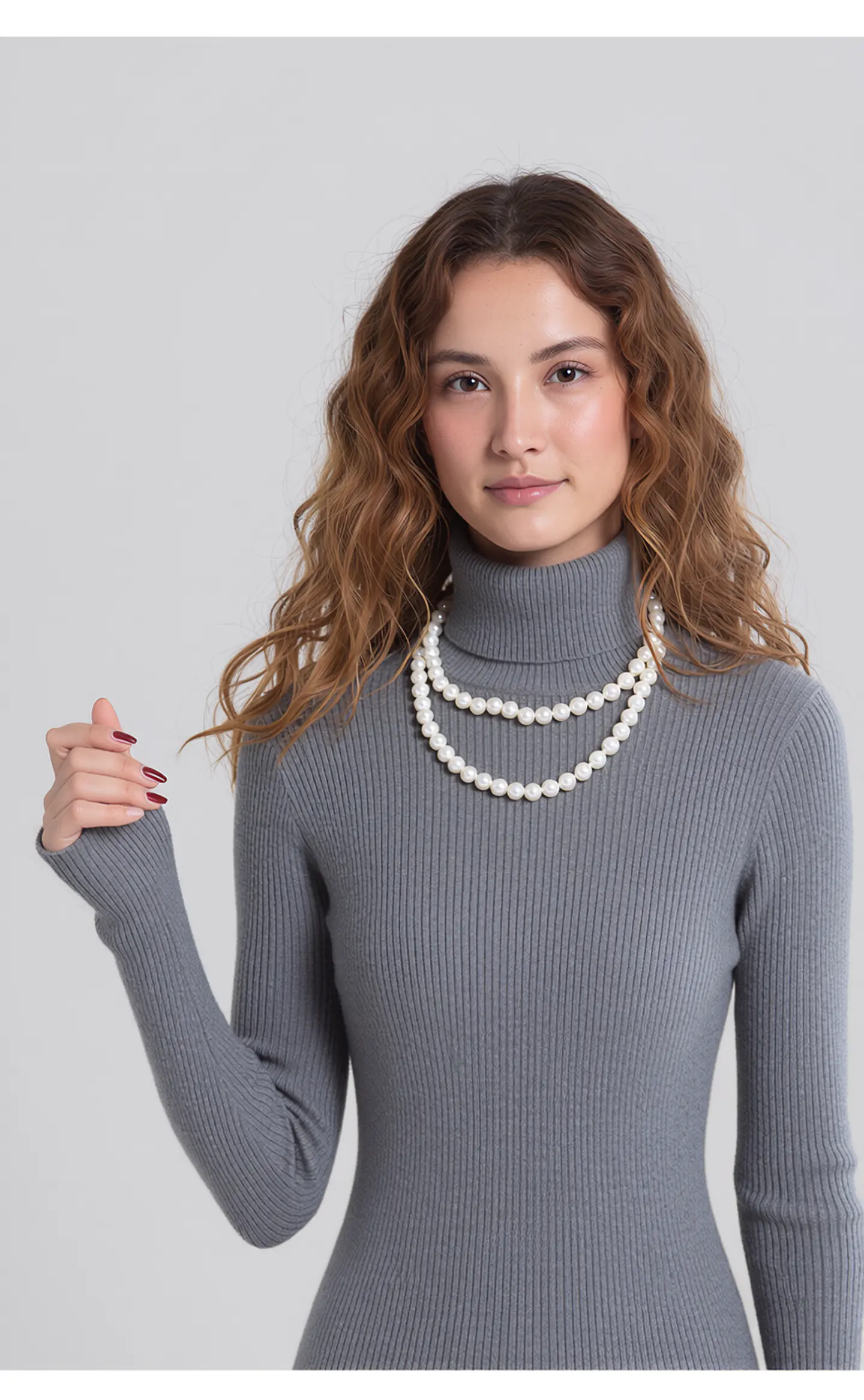 Alessia- Turtleneck Knit Sweater 1