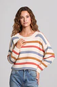 Caoimhe- Striped Knitted Top - thumbnail 1