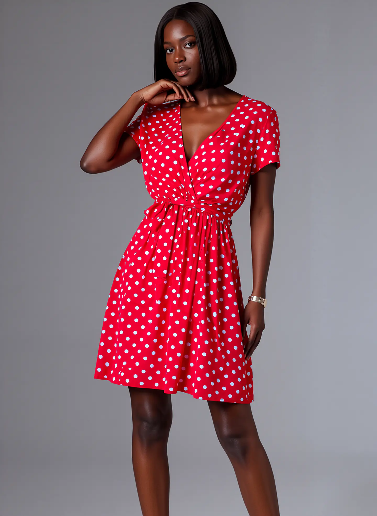 Sora- Casual V-Neck Dress 1
