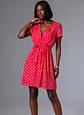 Sora- Casual V-Neck Dress - thumbnail 1