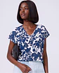 Allison- Floral V-Neck Blouse - thumbnail 1