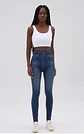 Nova- Faux Denim Print Leggings - thumbnail 1