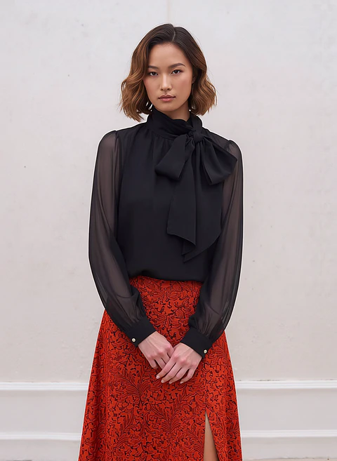 Morgan- Long Sleeve Blouse