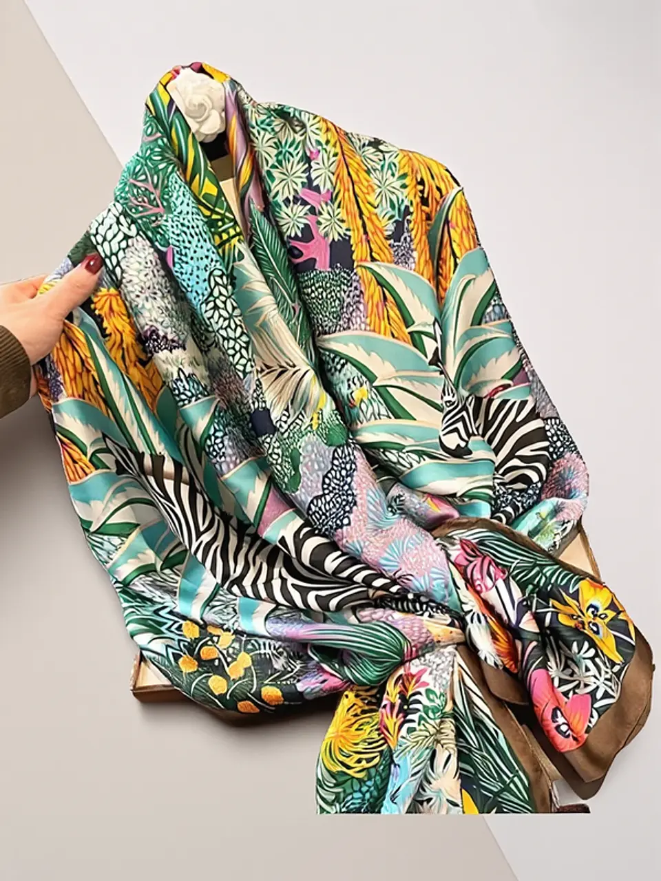 Julia- Satin Serenity Shawl 1