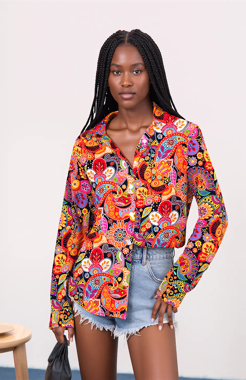 Heidi- Button Front Top 1