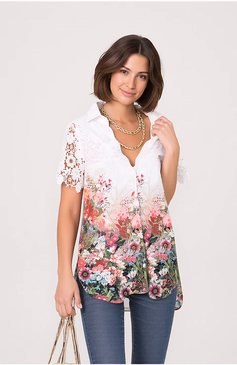 Amanda- Floral Print Shirt