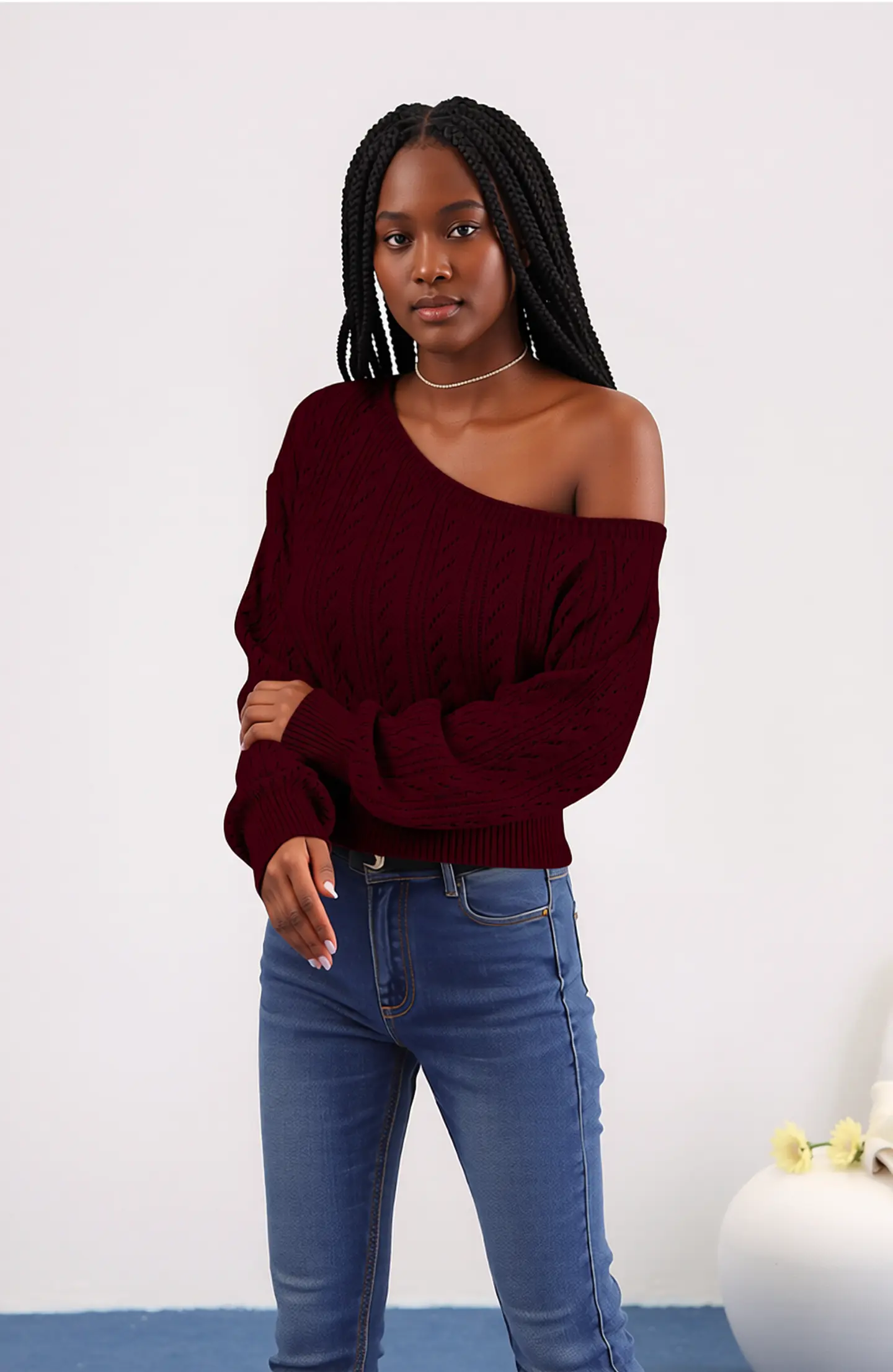 Ciela- Off-Shoulder Sweater 1