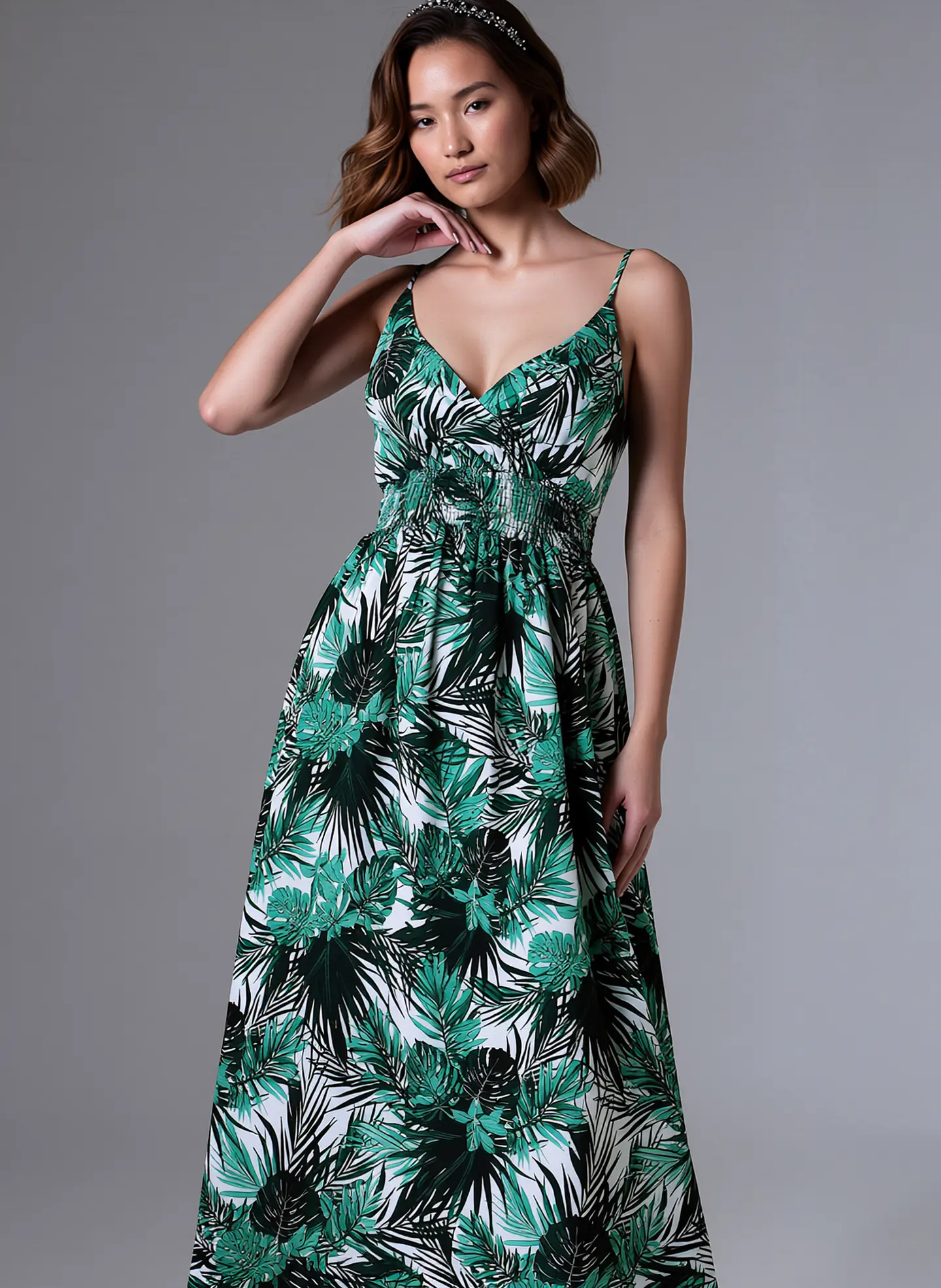 Thalassa- V-Neck Beach Sundress 1